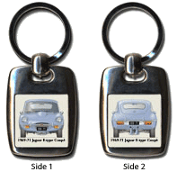 Jaguar E-Type Coupe 2+2 S2 (disc wheels) 1969-71 Keyring 5